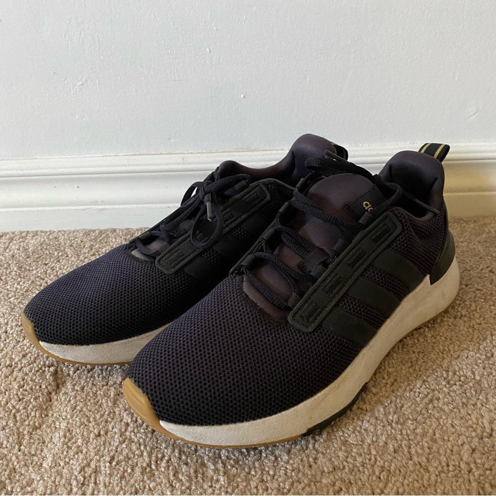 Women’s black Adidas cloudfoam shoes